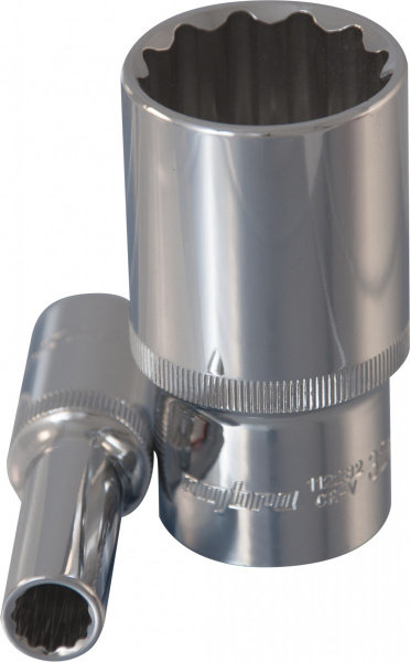 Головка торцевая глубокая 12-гранная 1/2"DR 18 мм 112218 OMBRA
