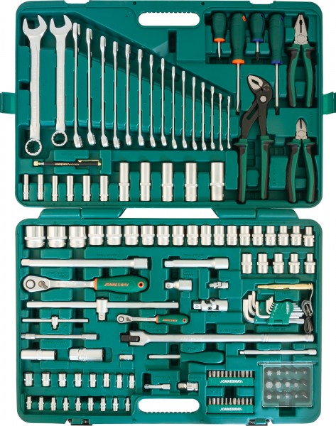 Набор инструмента универсальный 1/4" 1/2"DR 142 предмета S04H524142S Jonnesway