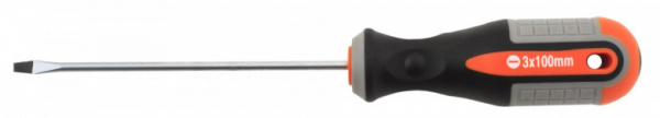 Отвертка стержневая шлицевая ROUND GRIP SL5x150 мм 750515 OMBRA